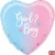 Balloon Foil 46cm Gender Reveal Ombre Heary Shape Balloon Foil 46cm Gender Reveal Ombre Heary Shape