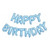 Balloon Foil Air Happy Birthday Light Blue Kit