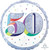 Balloon Foil 45cm 50 Inflated Here's To Your Birthday Holographic Balloon Foil 45cm 50 Inflated Here's To Your Birthday Holographic