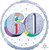 Balloon Foil 45cm 60 Inflated Here;s To Your Birthday Holographic Balloon Foil 45cm 60 Inflated Here;s To Your Birthday Holographic