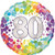 Balloon Foil 45cm 80 Inflated Colourful Confetti Balloon Foil 45cm 80 Inflated Colourful Confetti