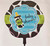 Balloon Foil 45cm Inflated Baby Shower Cow Print Blue