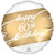 Balloon Foil 45cm 60th Inflated Happy Birthday Golden Age Balloon Foil 45cm 60th Inflated Happy Birthday Golden Age