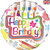 Balloon Foil 45cm Inflated Happy Birthday Art Balloon Foil 45cm Inflated Happy Birthday Art