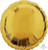 Balloon Foil 45cm Inflated Shape Gold Metallic Round
