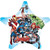 Balloon Foil 81cm Inflated Avengers Marvel Star Shape Jumbo Balloon Foil 81cm Inflated Avengers Marvel Star Shape Jumbo