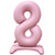 Balloon Foil 76cm 8 Standing Pastel Pink Shape