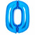 Balloon Foil 90cm 0 Inflated Blue Shape