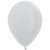 Balloon 30cm Inflated Hi-Float Silver Latex Each