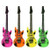 Inflatable Neon Pink Guitar 106cm