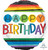 Balloon Foil 43cm Happy Birthday Rainbow