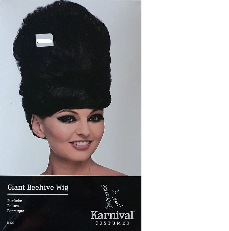 Wig Giant Beehive Black