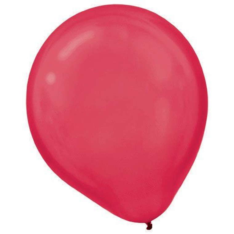 Balloon 30cm Pearl Apple Red Latex Each