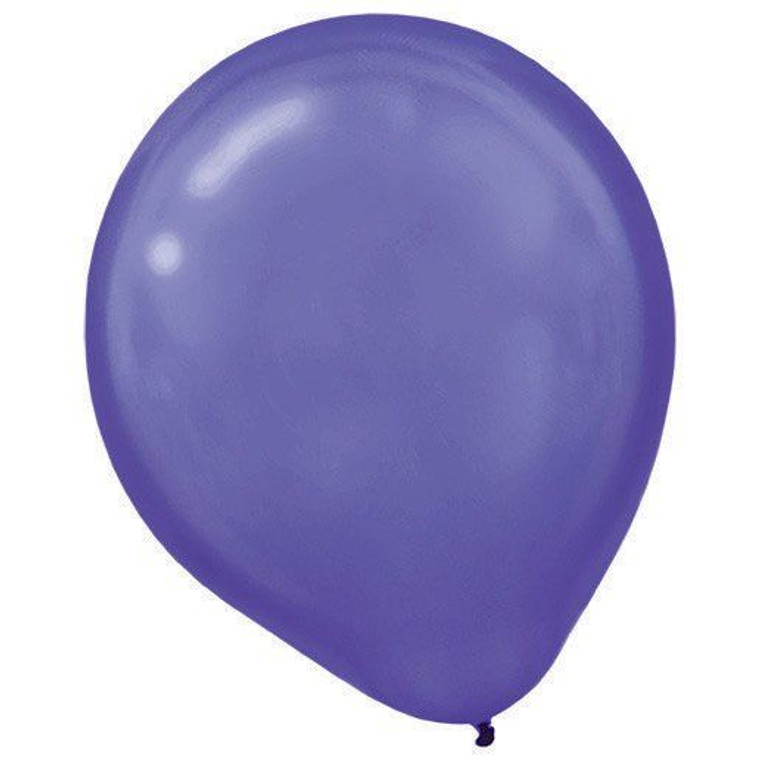 Balloon 30cm Pearl Purple Latex Each