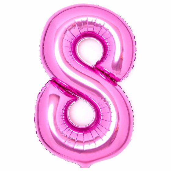 Balloon Foil 86cm 8 Pink Shape