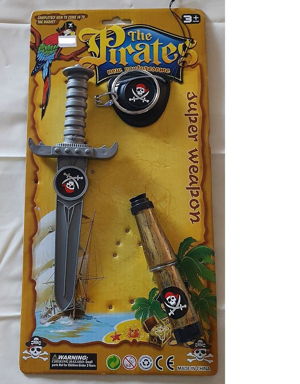 Pirate Set With Telescope 4pk