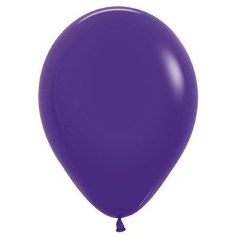 Balloon 30cm Inflated Purple Violet Sempertex Latex Each (10534)