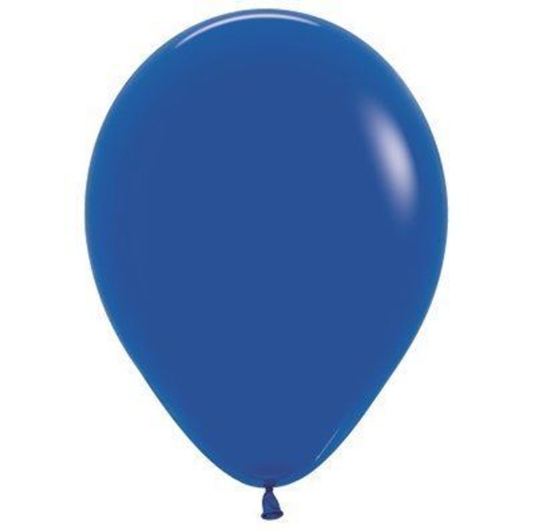 Balloon 30cm Inflated Hi-Float Royal Blue Sempertex Latex Each