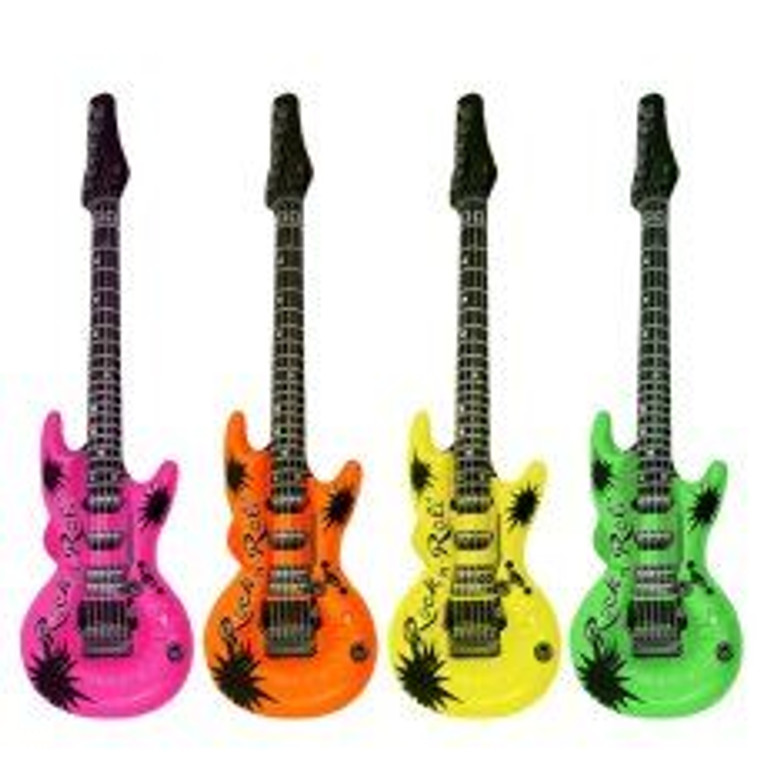 Inflatable Neon Green Guitar 106cm