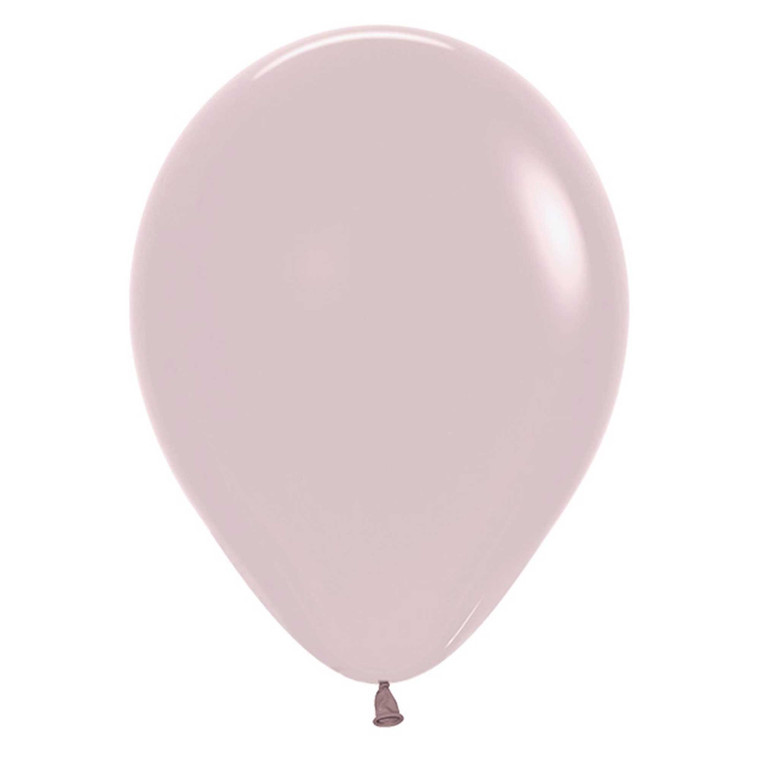 Balloon 30cm Inflated Hi-Float Pastel Dusk Rose Latex (11013)
