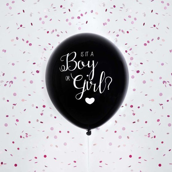 Balloon Latex 45cm Gender Reveal Pink