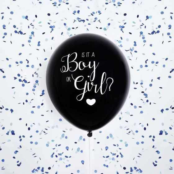 Balloon Latex 45cm Gender Reveal Blue