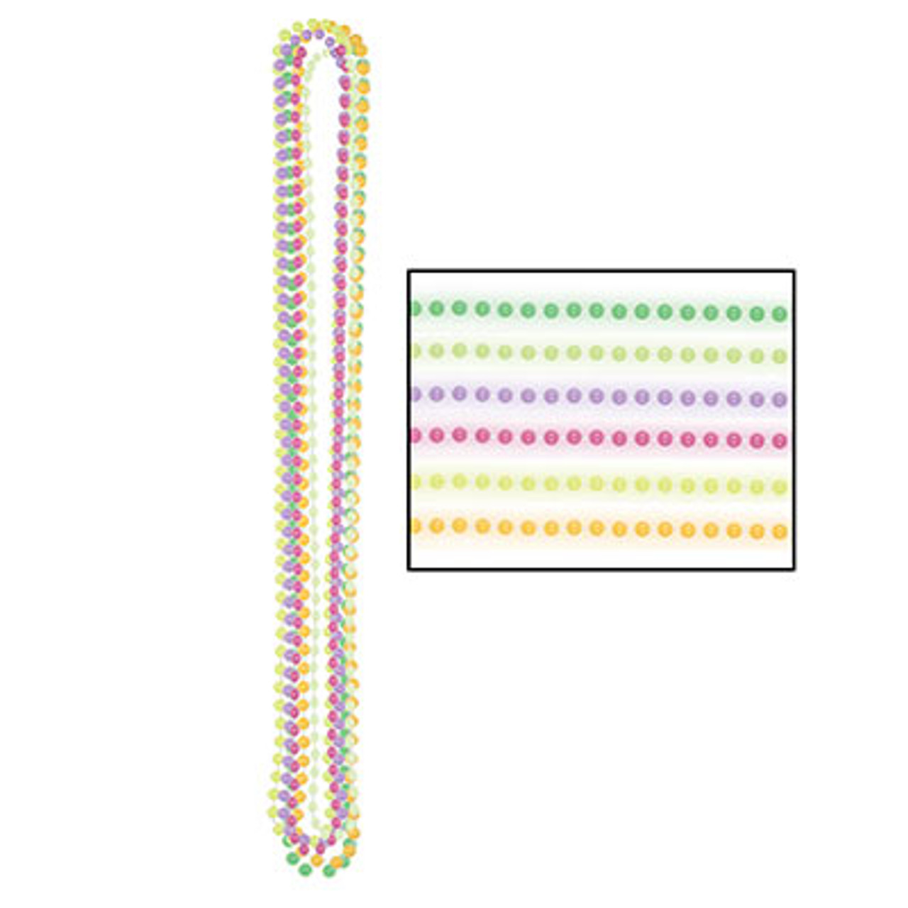 Beistle Party Beads - Small Round (Pack of 12)