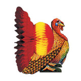 Colorful Tissue Turkey Centerpiece