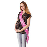 Mom To Be Satin Sash Pink