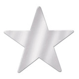 Metallic Star Cutouts (Silver)