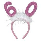 Glittered Boppers with Marabou - 60th