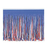 Red, White & Blue 6-Ply Art-Tissue Fringe Drape