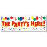 The Party's Here Sign Banner