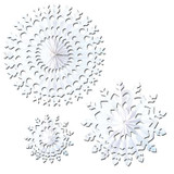 White Tissue Snowflake, 22-Inch