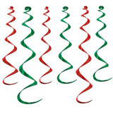 Assorted Red & Green Twirly Whirlys