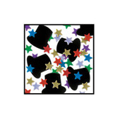 Multi-Color Fanci-Fetti Top Hats & Mini Stars Confetti