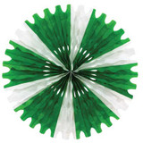 Tissue Fan (Green & White)