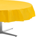 Yellow Round Tablecover 84"