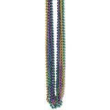 Assorted Gold, Green & Purple Bulk Party Beads - Small Round