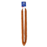 Orange Party Beads - Small Round