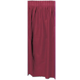 Burgundy Plastic Table Skirting