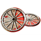 8 CT 9" Rodeo Western Plates