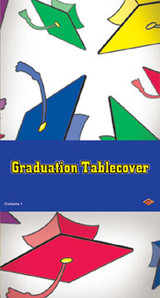 Graduation Plastic Rectangular Tablecover