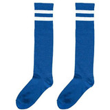 Blue Striped Knee Socks