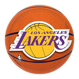 7" La Lakers Round Plates