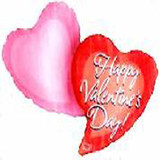 29 Inch Valentines Double Heart Balloon