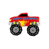 40" Monster Truck Birthday Holographic Jumbo Foil Balloon