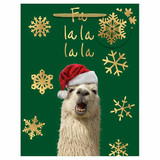 Fa La La Llama Christmas Gift Bag