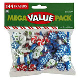 Christmas Themed Eraser Mega Value Pack