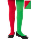 Two-Toned Nylon Elf Costume Tights